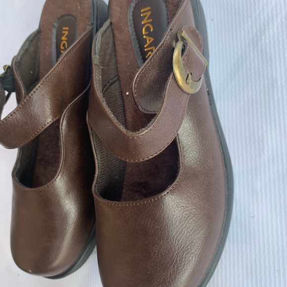 Ingaro Brown Women's Clogs Slip-on 6.5 Shoes - Picture 4 of 7